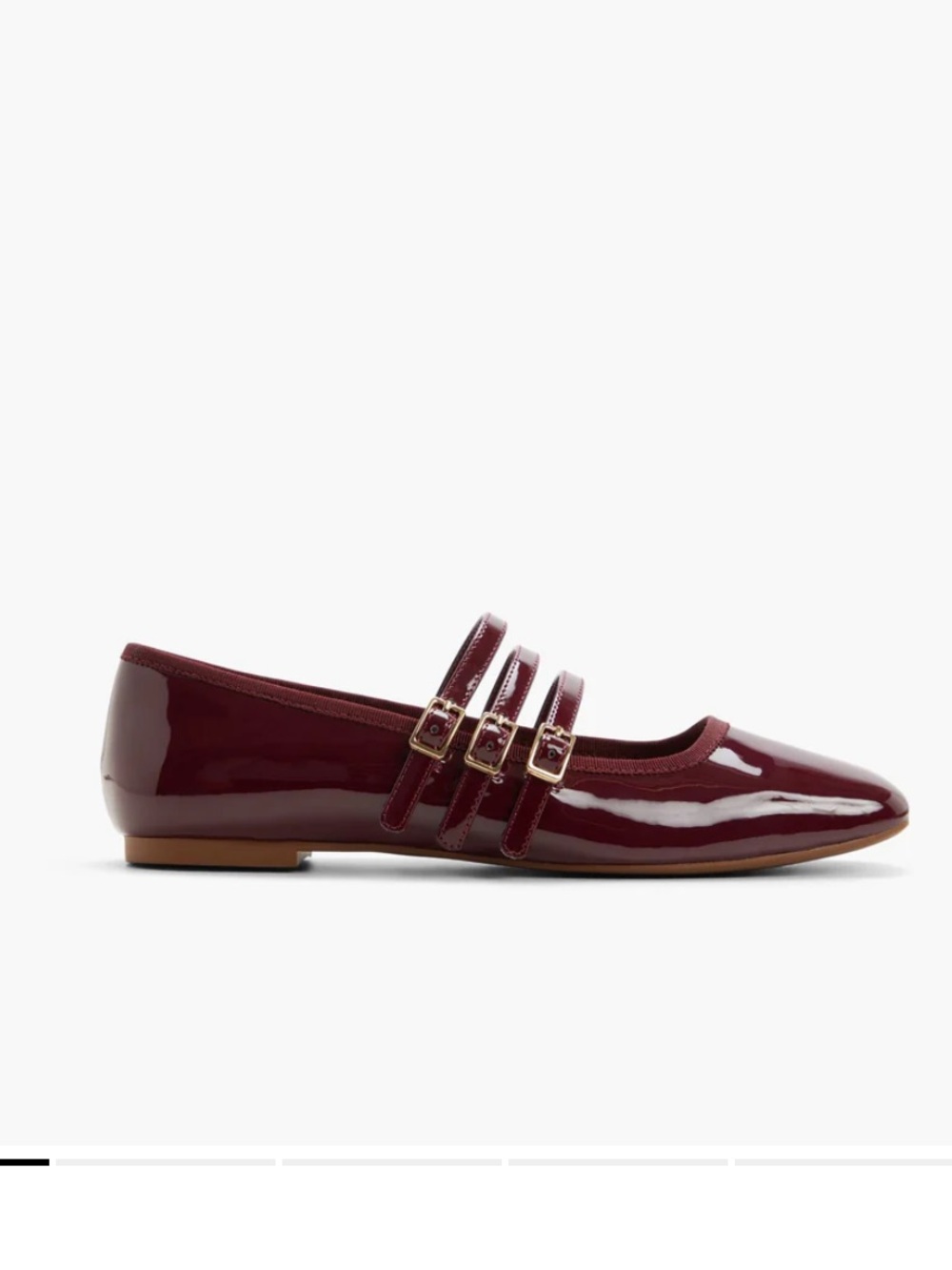 Call It Spring Kamelie Flats Burgundy